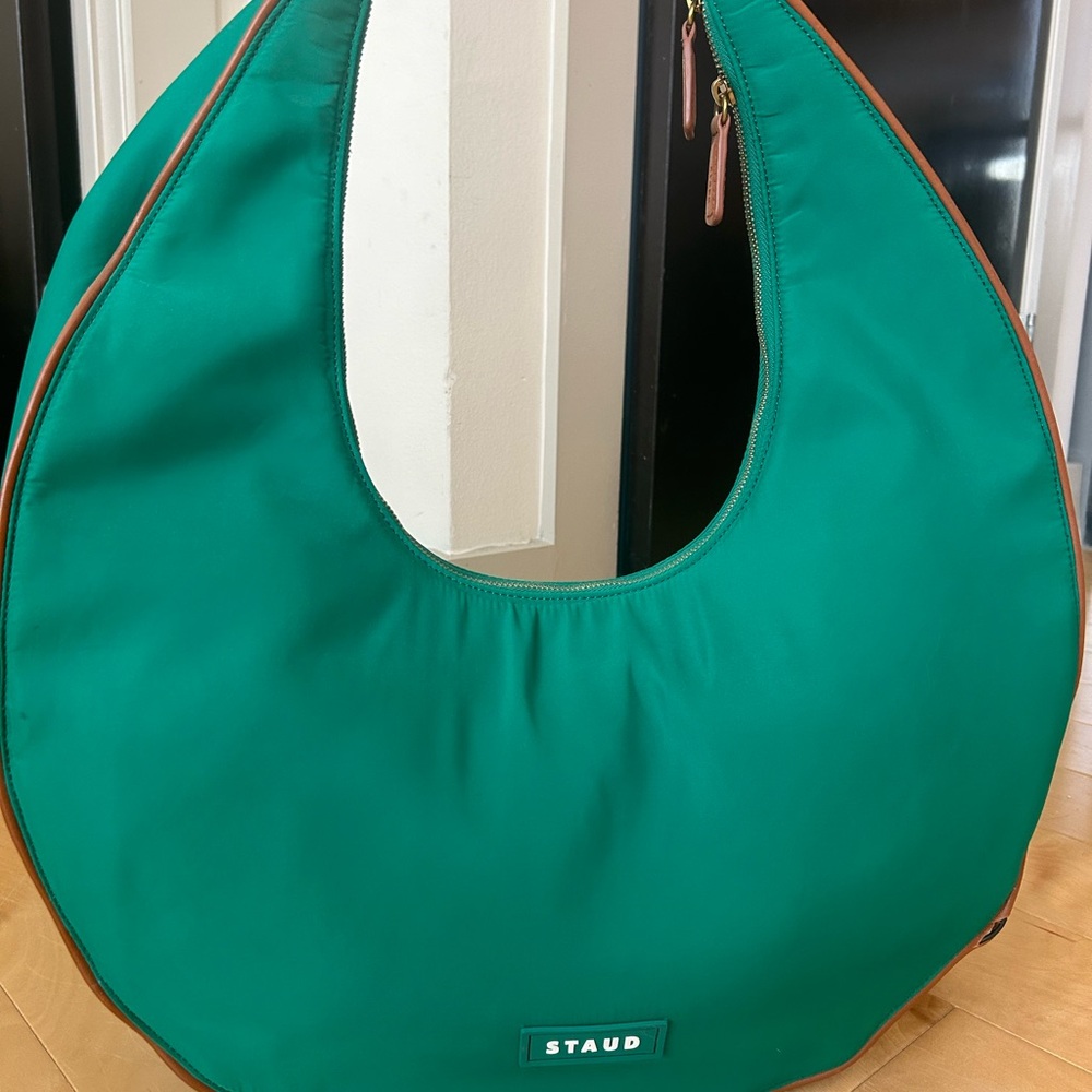 STAUD Green Moon Bag